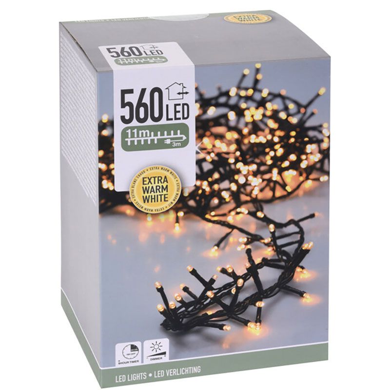 30592.0-3.jpg Micro Cluster 560 LED - 11m - met timer en dimmer - extra warm wit
