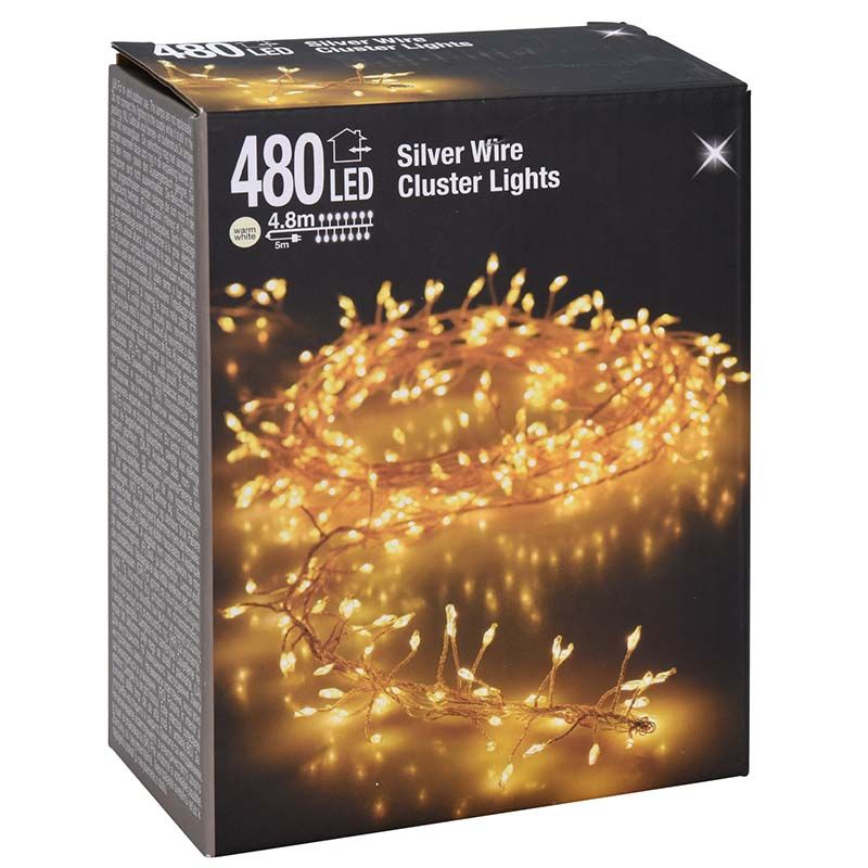 31967.8-2.jpg Zilverdraad - cluster - 480LED - warm wit