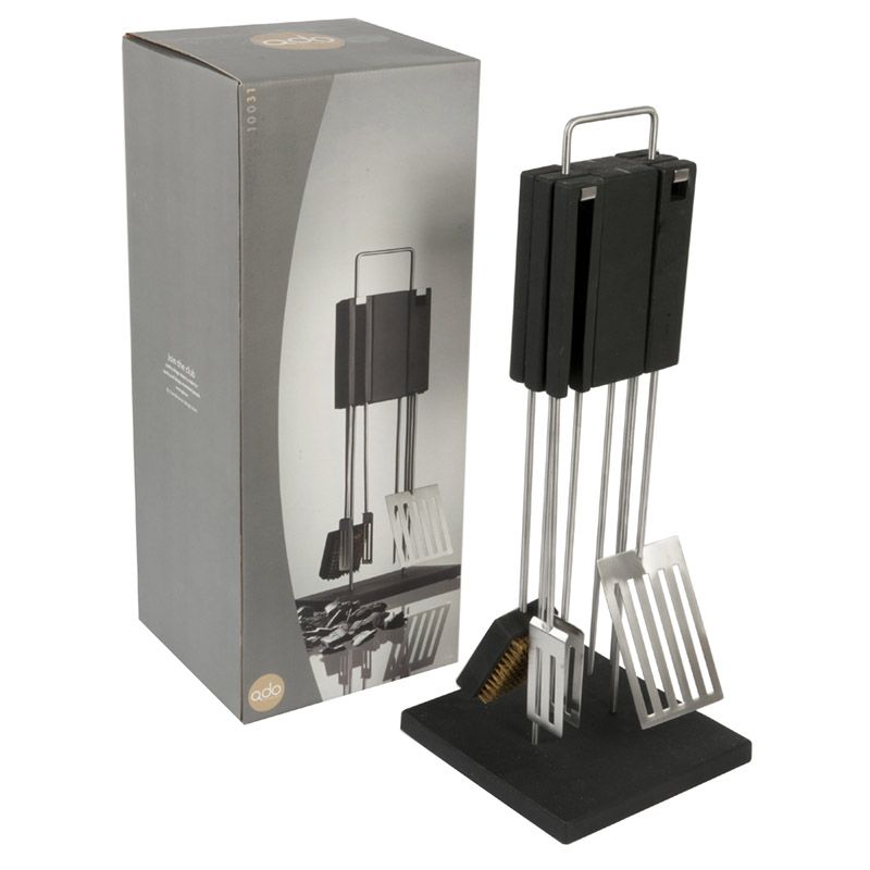 ds00031-1.jpg QDO Roestvrijstalen Barbecue- /Grillset Deluxe met standaard