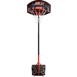 Basketbal standaard - in hoogte verstelbaar - verrijdbaar