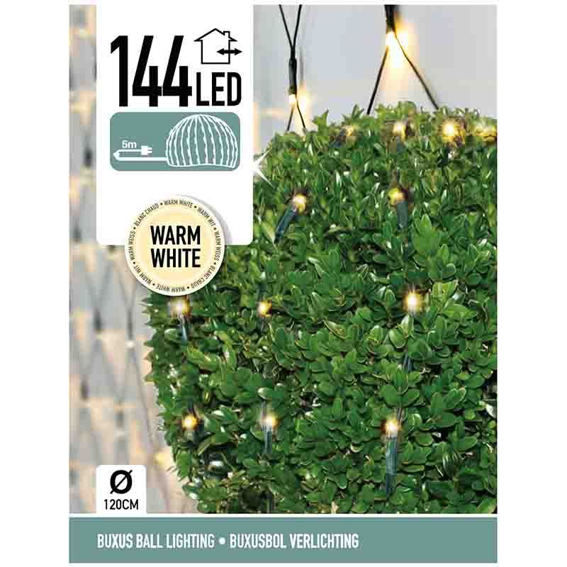 ds12923-3.jpg Buxus Netverlichting - 144 LED - warm wit
