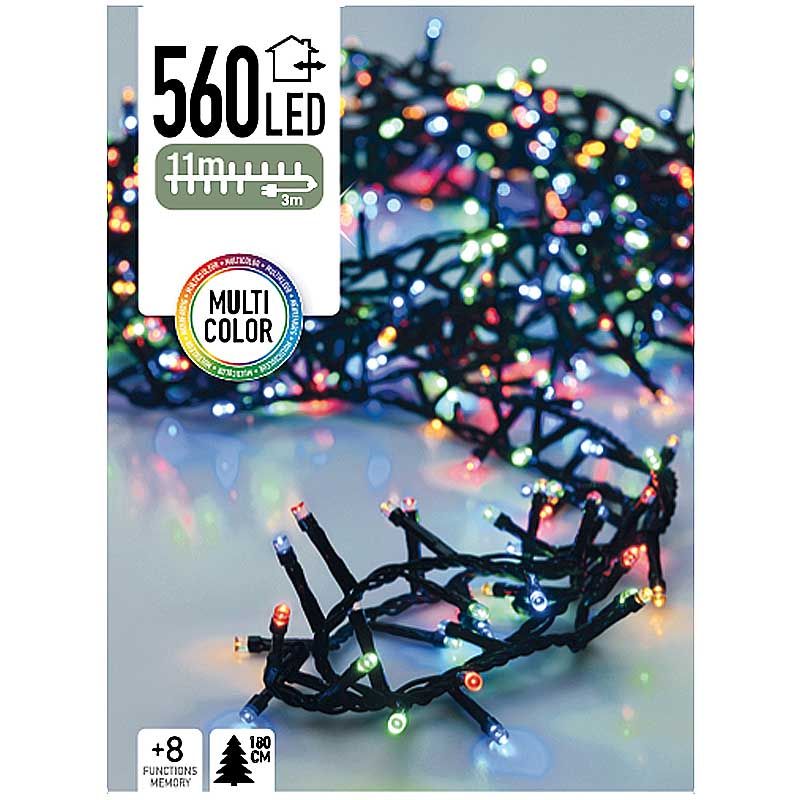ds26153-3.jpg Micro Cluster - 560 LED's -11 meter - multicolor - 8 functies + geheugen
