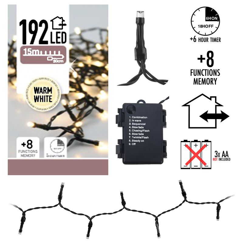 ds26186-1_1.jpg LED-verlichting 192 LED's - warm wit - op batterij