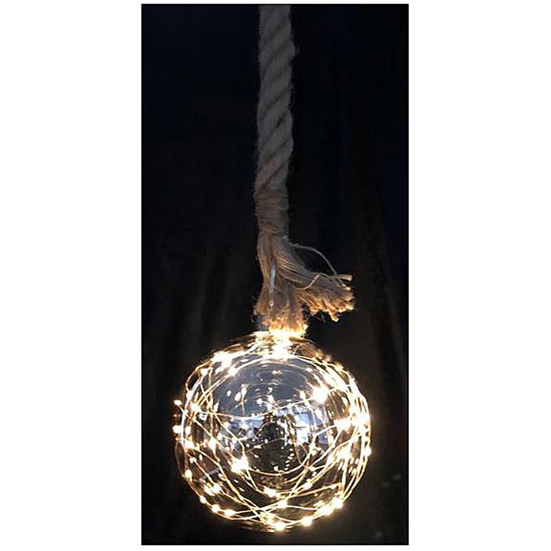 ds27044-4.jpg Glazen bal met 30 LED's - 15cm - jute touw 100cm