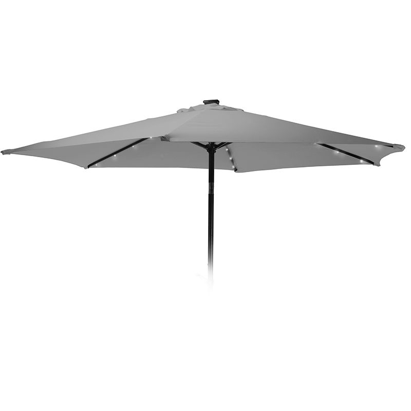ds34397-1.jpg Parasol met verlichting - 270cm - licht grijs