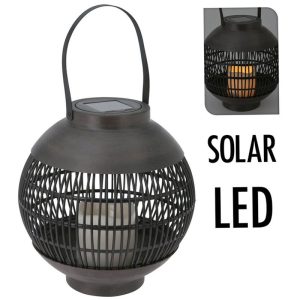 Solar lantaarn LED 23 cm - basket