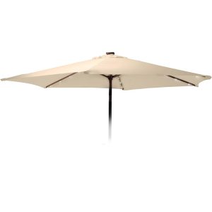 Parasol met verlichting - 270cm - creme