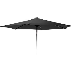 Parasol met verlichting - 270cm - antraciet