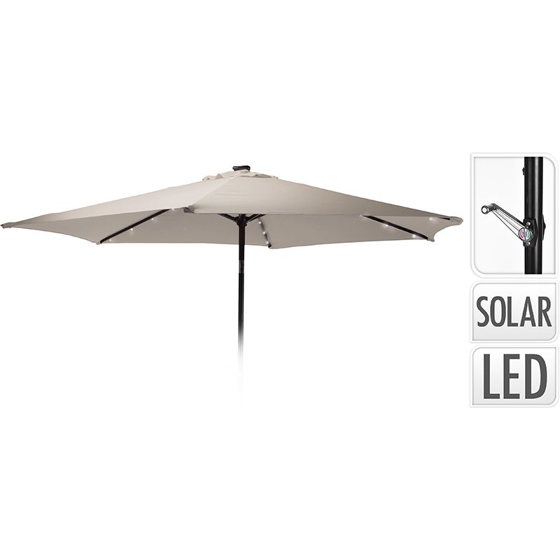 ds40587-2.jpg Parasol met verlichting - 270cm - taupe
