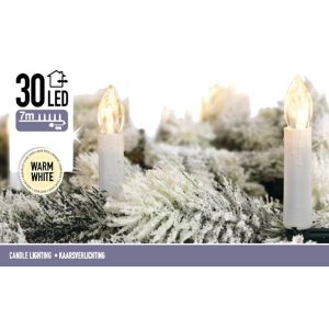 Kaarsverlichting 30 LED - warm wit
