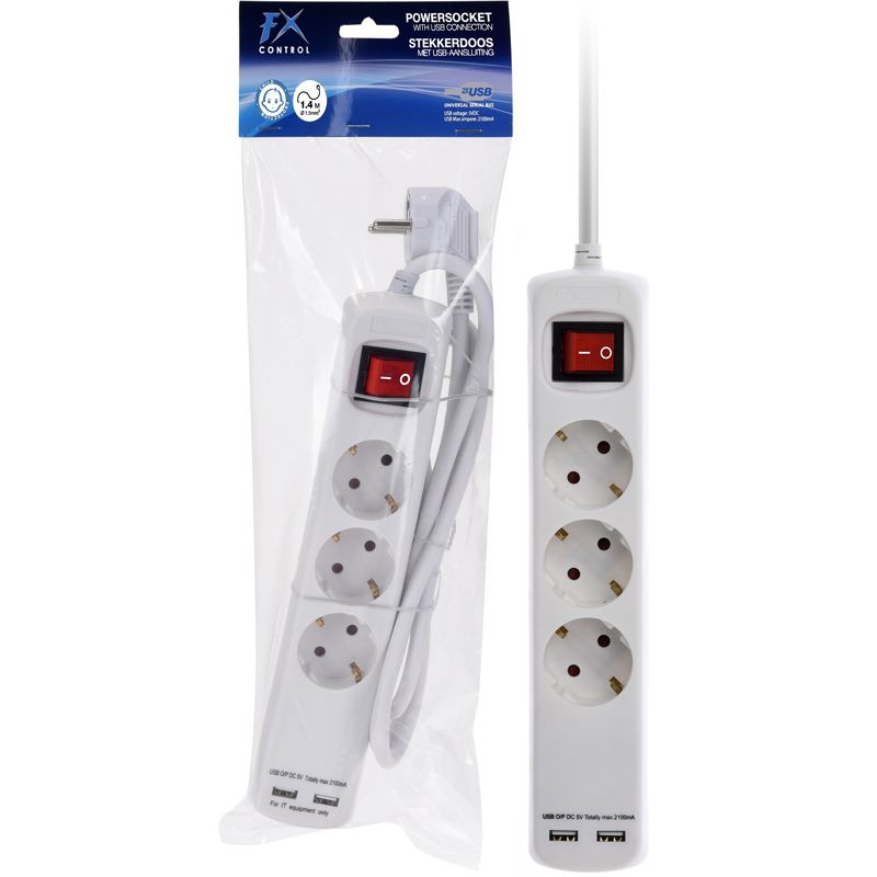 ds64498-1.jpg Stekkerdoos 3V - RA - 2x USB - 1.40m - 3x1.5mm