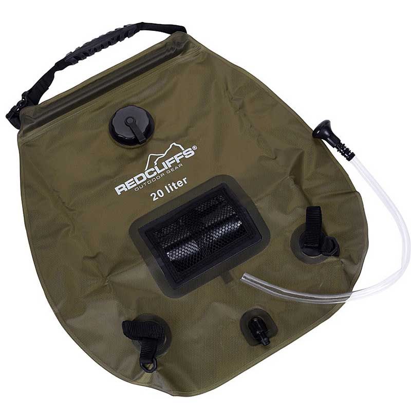 ds80889-groen.jpg Campingdouche met thermometer - 20 liter - groen