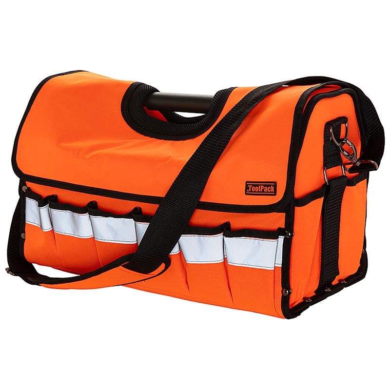 ds99155-1.jpg ToolPack Hi-Vis Robuuste gereedschapstas met metalen draagbeugel